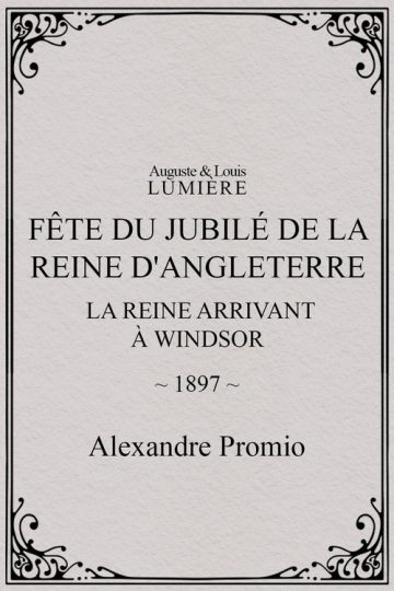 Fête du jubilé de la reine d’Angleterre : la reine arrivant à Windsor