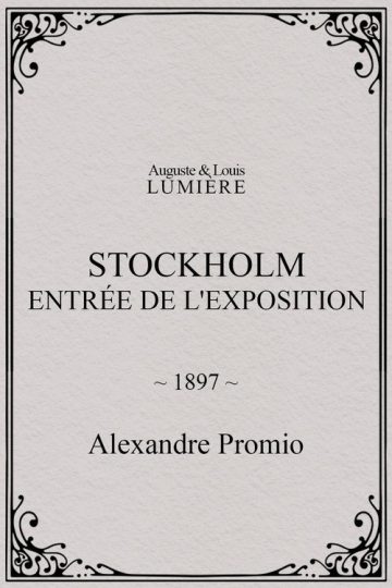 Stockholm, entrée de l’exposition