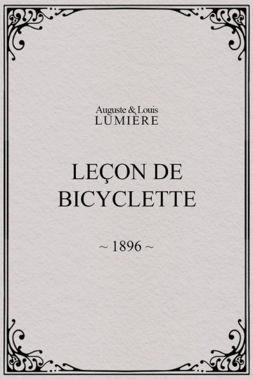 Leçon de bicyclette